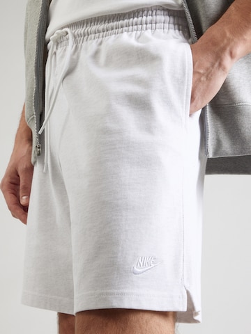 Nike Sportswear Loose fit Pants 'Club' in White