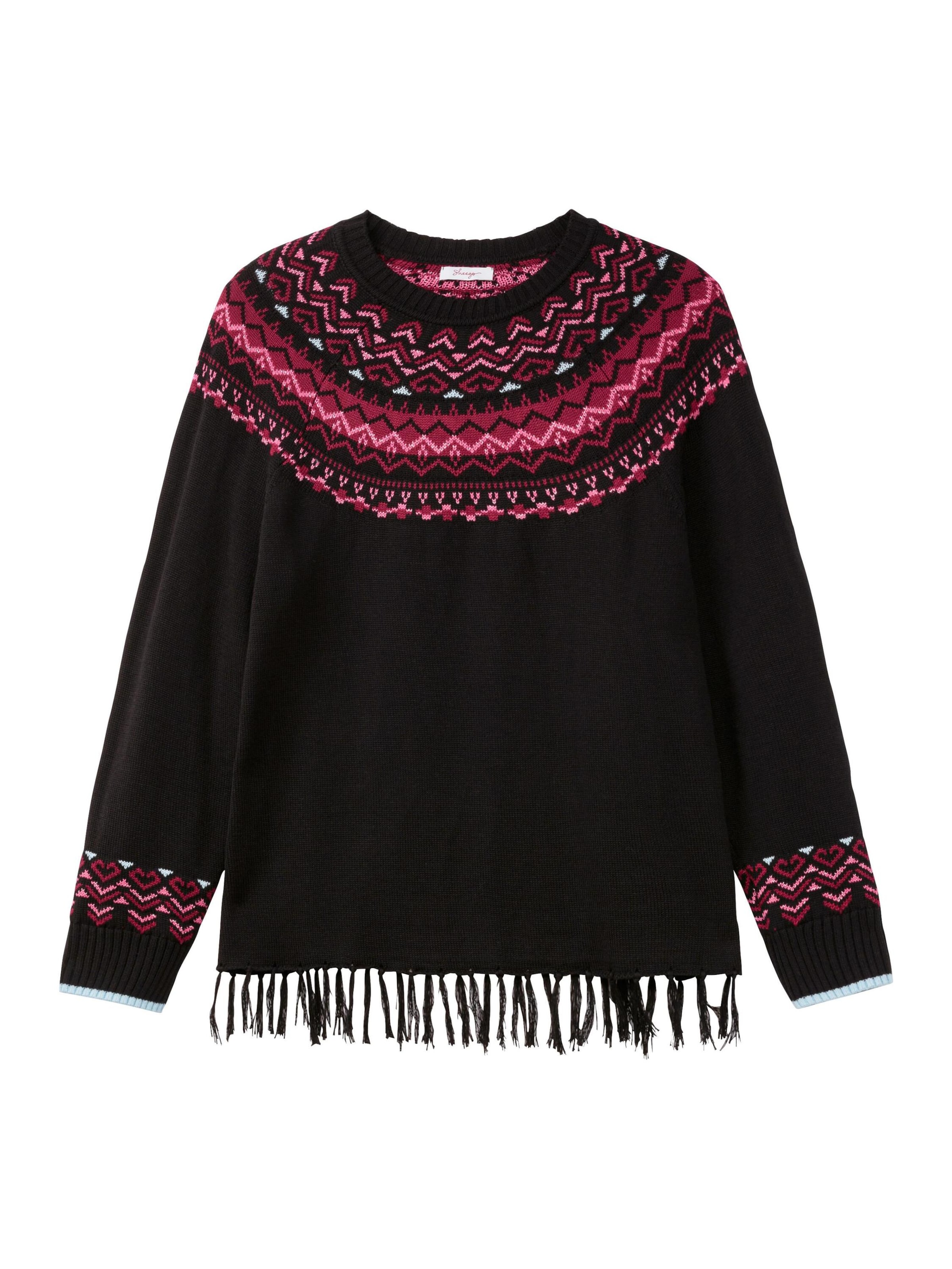 SHEEGO Свитер в Черный: спереди