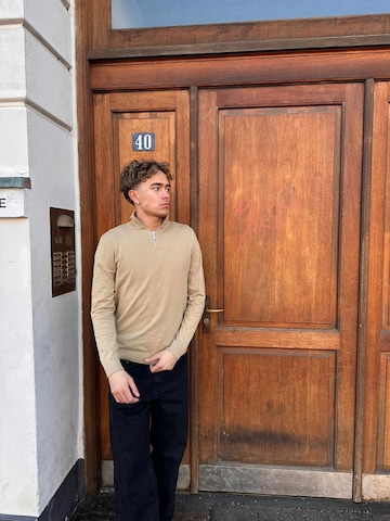 Pull-over ' Pullover Crew ' TEESHOPPEN en beige