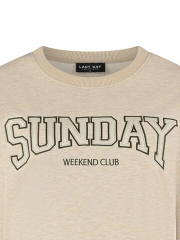 Lady Day Sweater 'Lady Day Sunday melange' in Beige