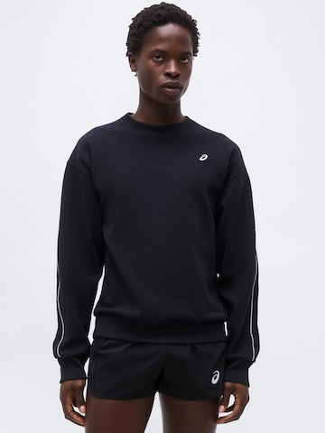 ASICS Športna majica 'TRACK CLUB HERITAGE' | črna barva