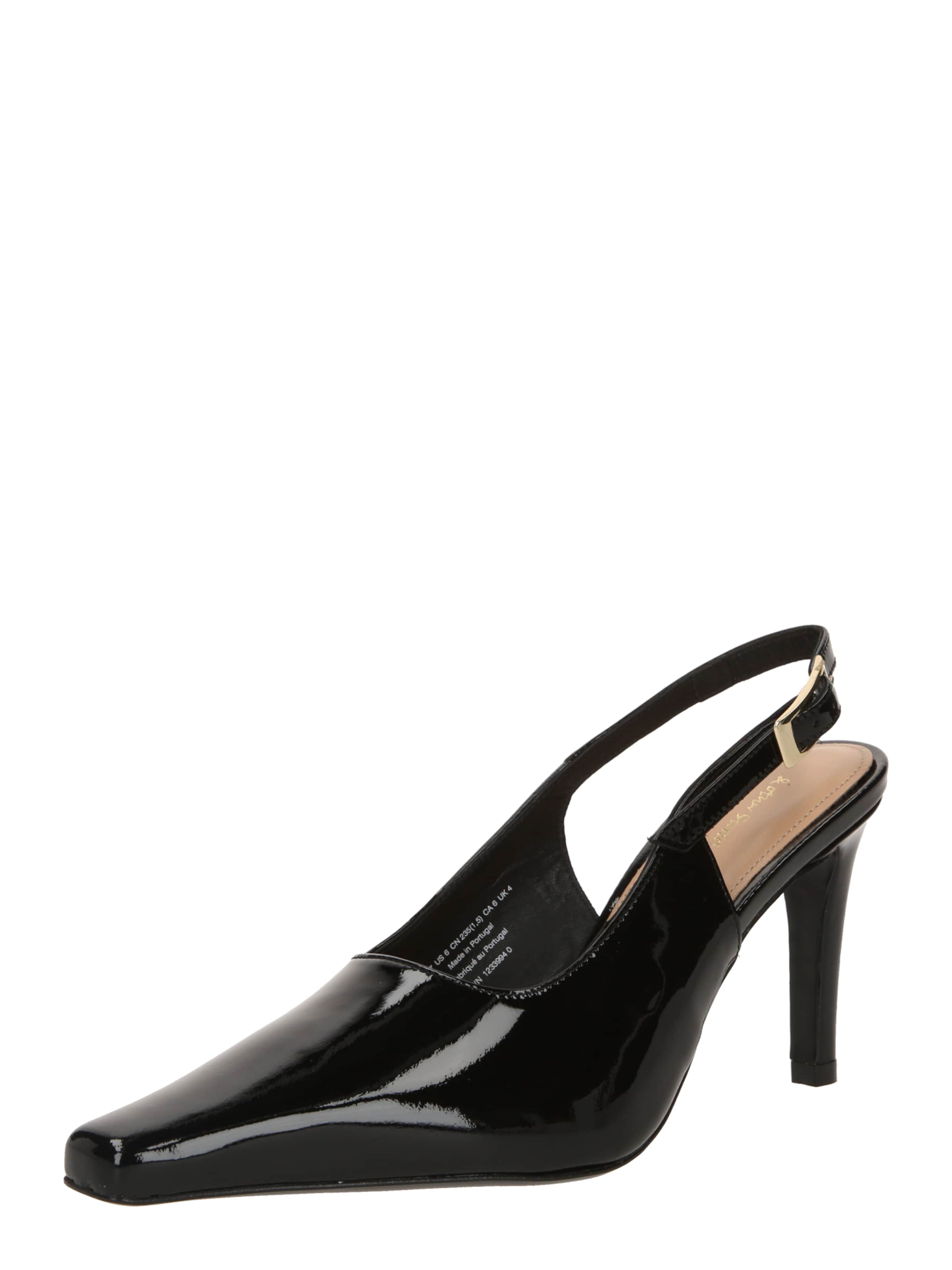 & Other Stories Лодочки с открытой пяткой в Черный: спереди