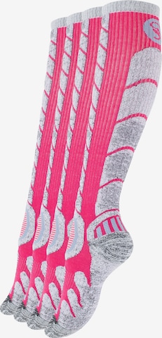 Chaussettes de sport Stark Soul en rose : devant