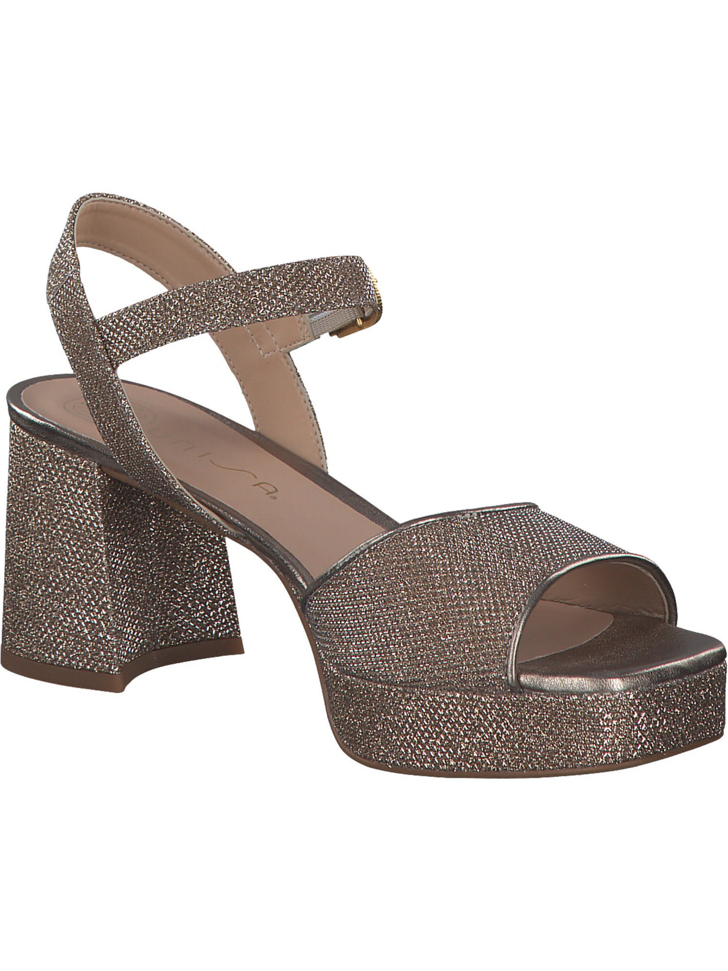 Sandales à lanières 'Ney' UNISA en beige