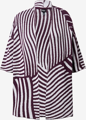 Ulla Popken Gebreid vest in Lila: voorkant