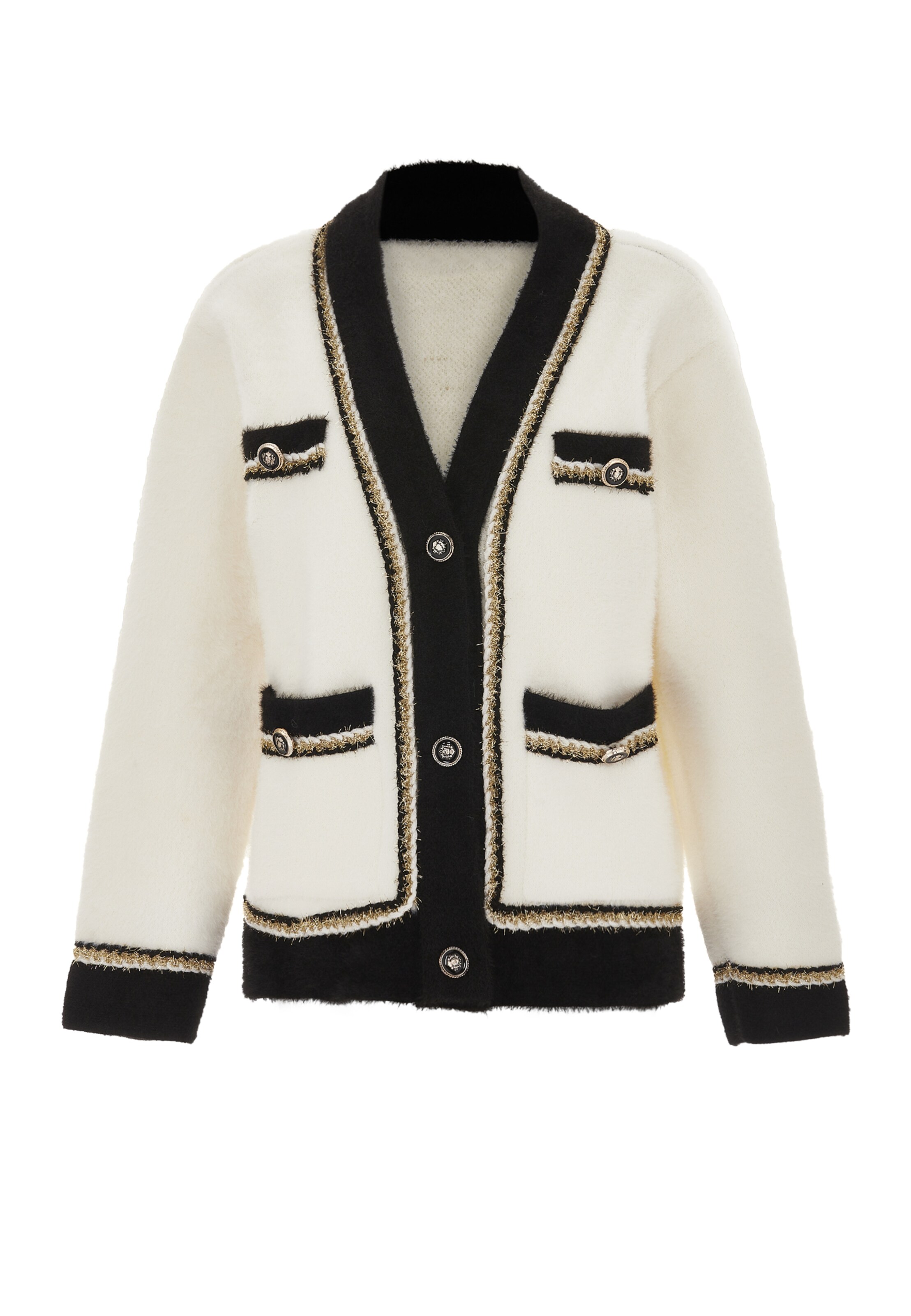 CHANI Knit cardigan in White: front