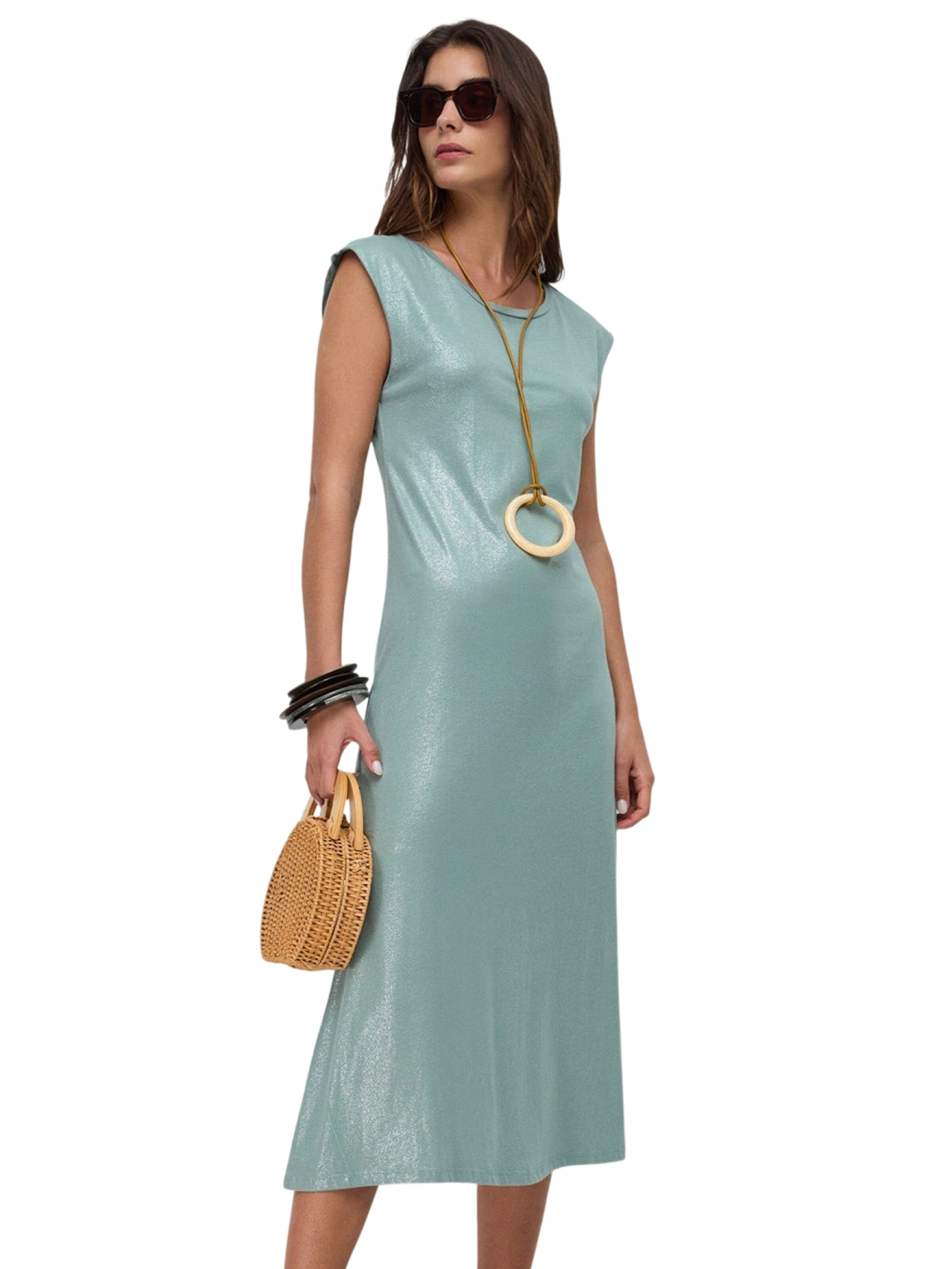 No Matter What Kleid in Grün: Vorderseite