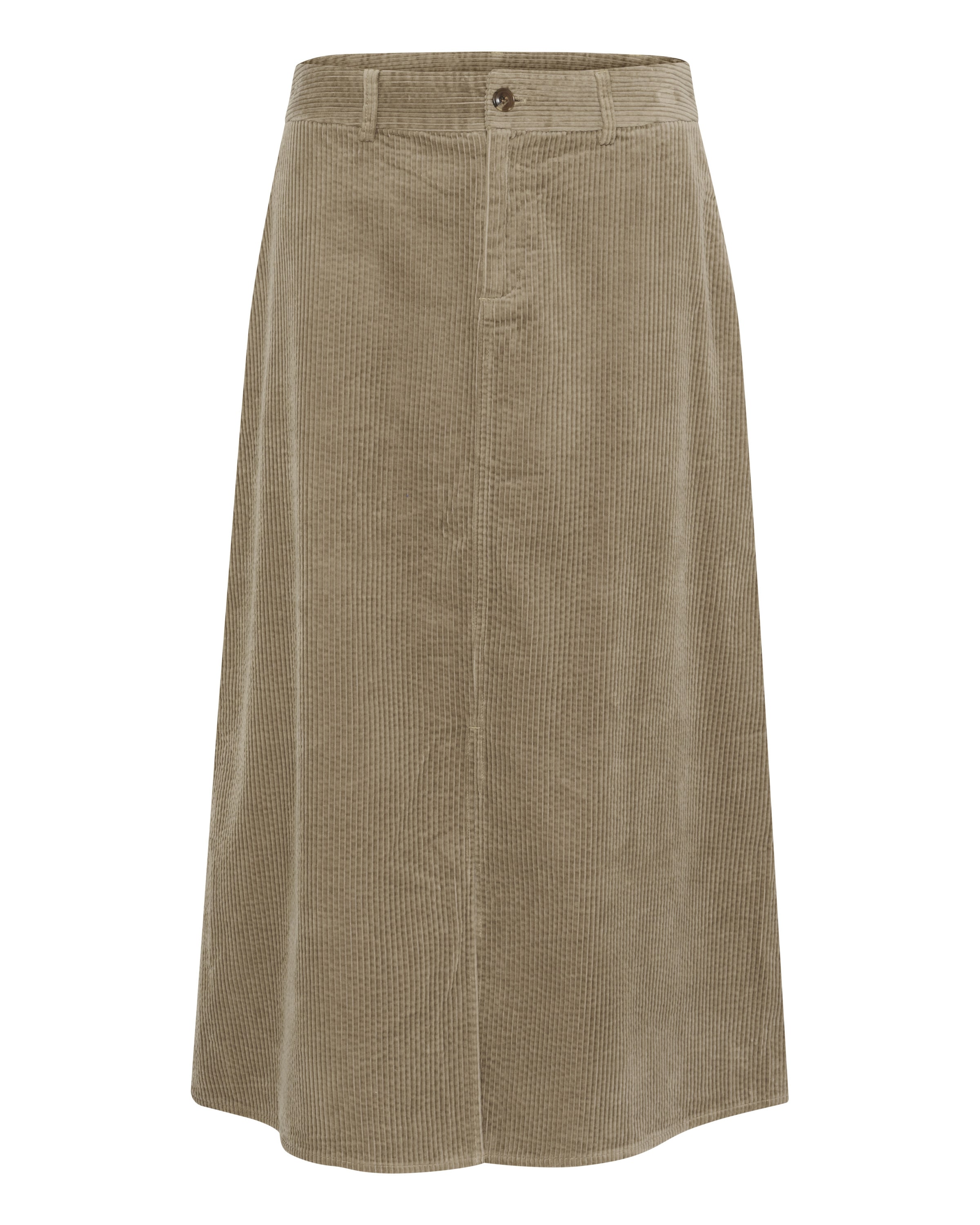 CULTURE Rok 'Klay' in Beige: voorkant
