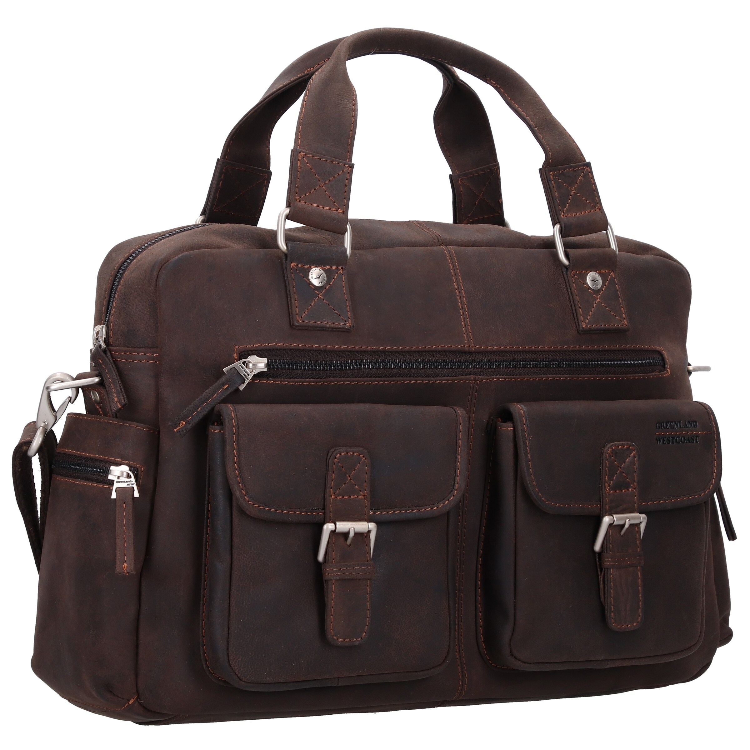 Greenland Nature Document bag in Brown