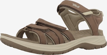 Sandales de randonnée TEVA en beige : devant