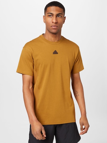 ADIDAS SPORTSWEAR Performance Shirt 'City Escape' in Yellow: front