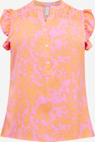 ONLY Carmakoma Blouse 'LUX' in Pink: front