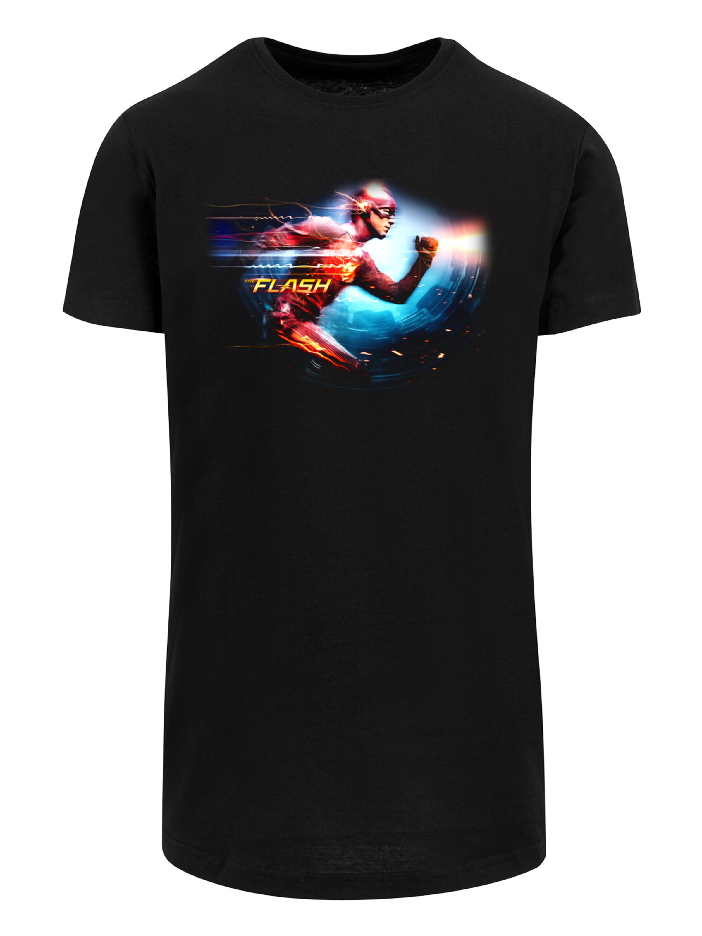 F4NT4STIC Shirt 'DC Comics The Flash Sparks' in Black: front
