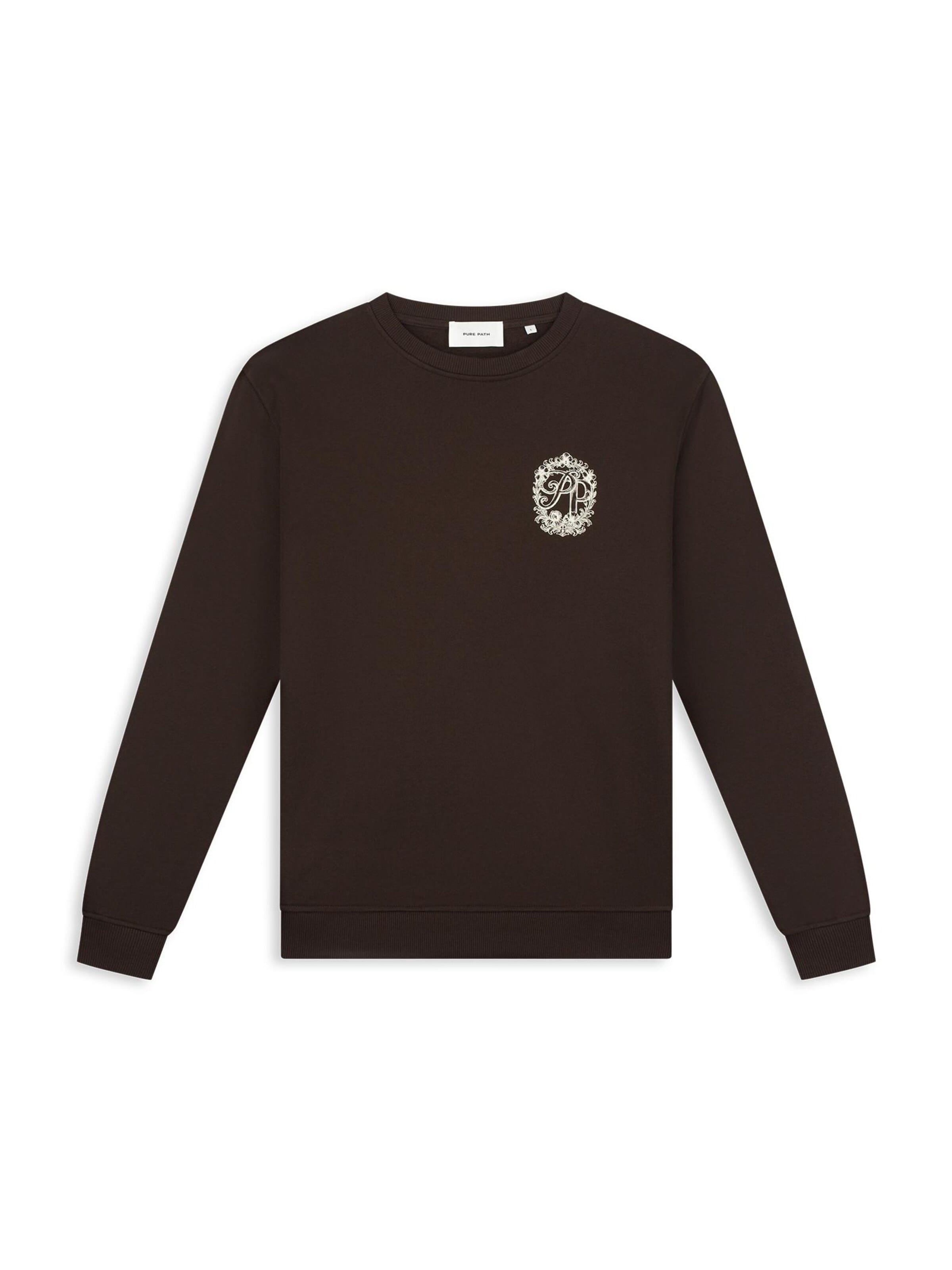 Pure Path Sweatshirt in Brown: front