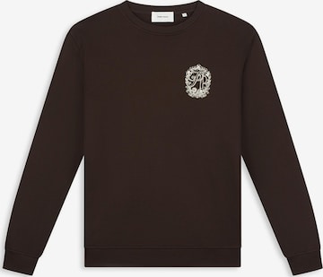 Sweat-shirt Pure Path en marron : devant