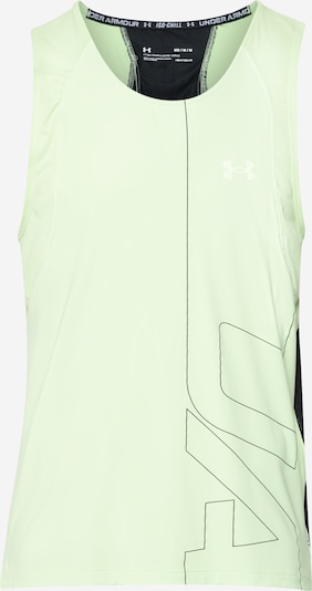 UNDER ARMOUR Funktionsshirt in hellgrau / neongrün / schwarz, Produktansicht