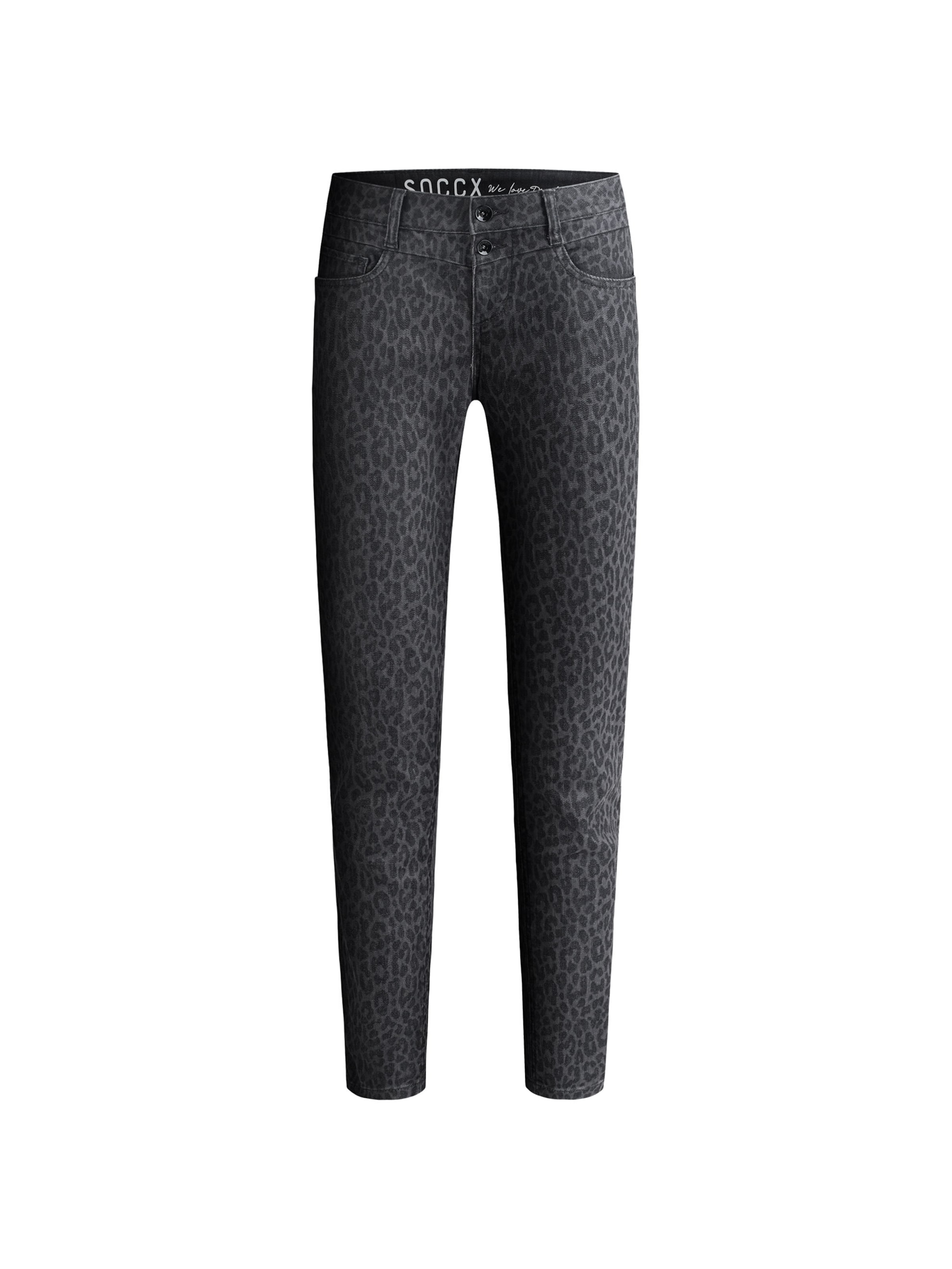 Soccx Slimfit Jeans Slim Fit in Schwarz: Vorderseite