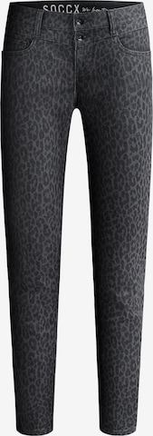 Soccx Slimfit Jeans Slim Fit in Schwarz: Vorderseite