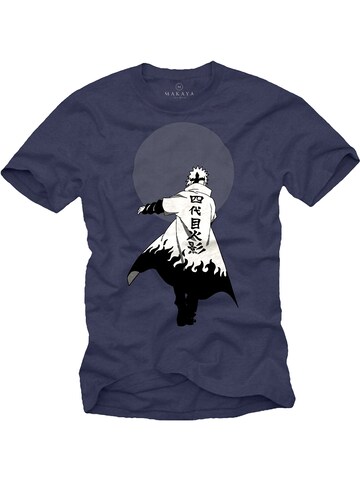 MAKAYA Shirt 'Ninja' in Blue: front