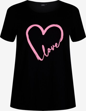 T-shirt 'VELIN' Zizzi en noir : devant