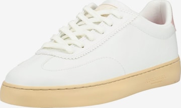 Baskets basses SCOTCH & SODA en blanc : devant