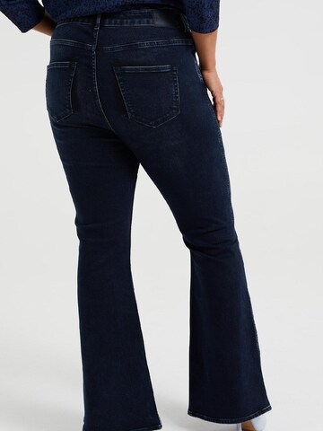 WE Fashion Flared Jeans in Blau