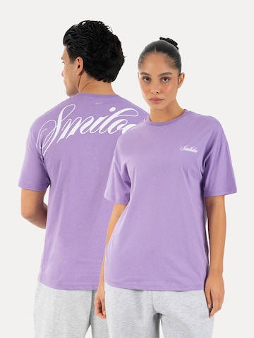 Smilodox Shirt in Lila: voorkant