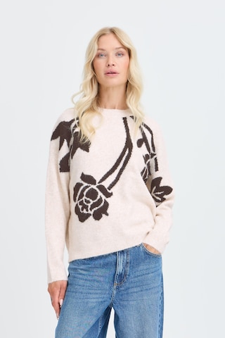 b.young - Jersey en beige: frente