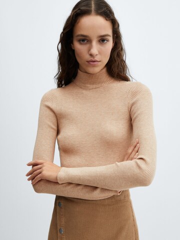 MANGO Sweater in Brown: front