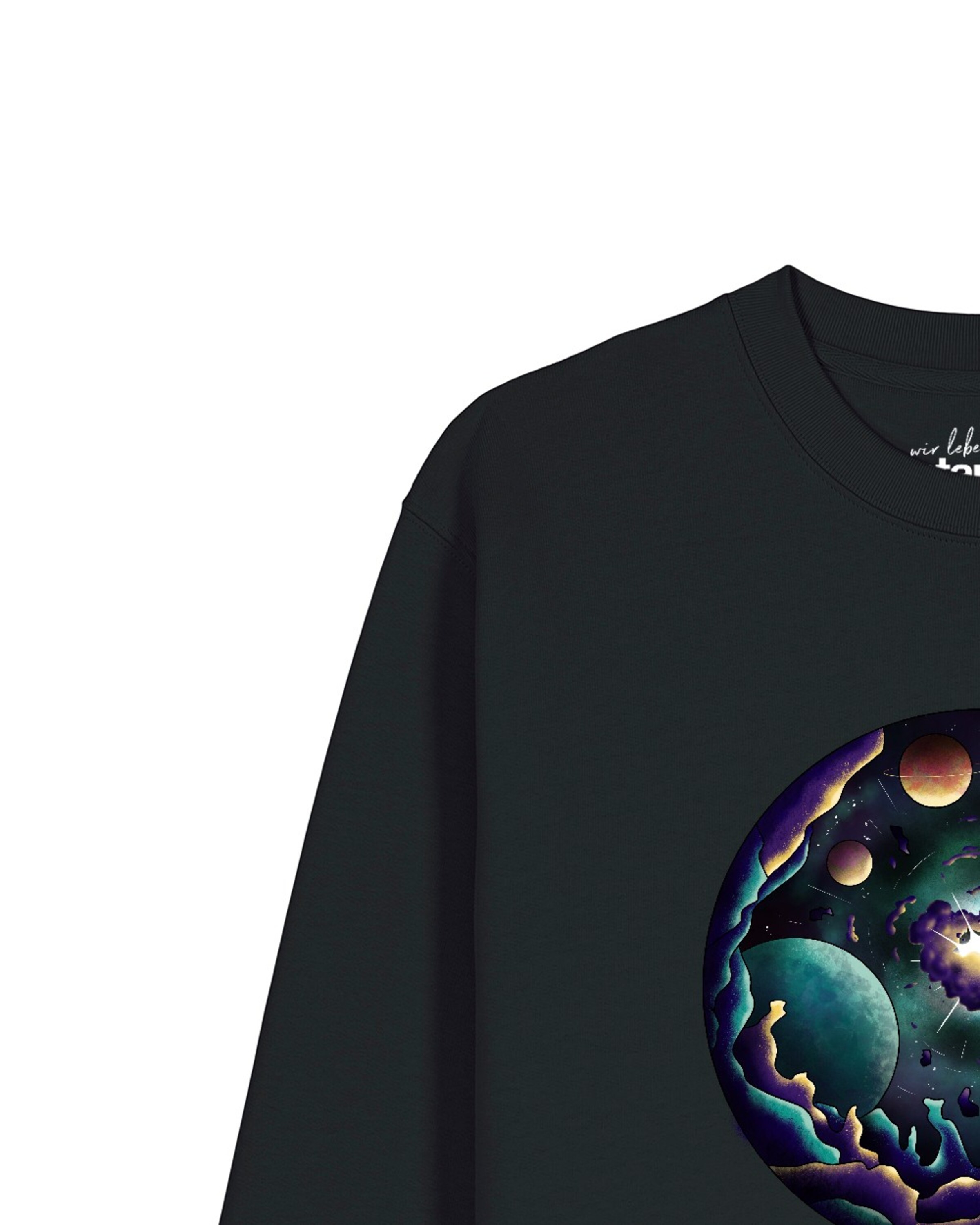 Watapparel Sweatshirt 'Urknall' in Black