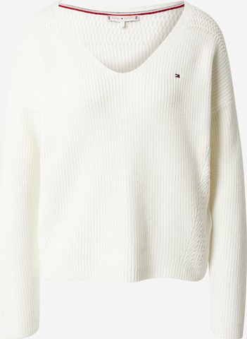 TOMMY HILFIGER Sweater 'Hayana' in White: front