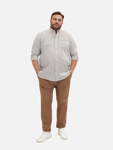 TOM TAILOR Men + Comfort fit Button Up Shirt in White