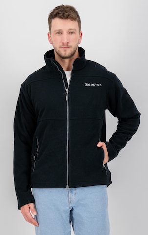 deproc Fleece Jacket 'SEWARD MN' in Grey: front