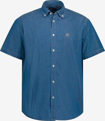 JP1880 Comfort fit Button Up Shirt in Blue: front