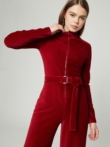 VIERVIER Jumpsuit 'Clara' in Red