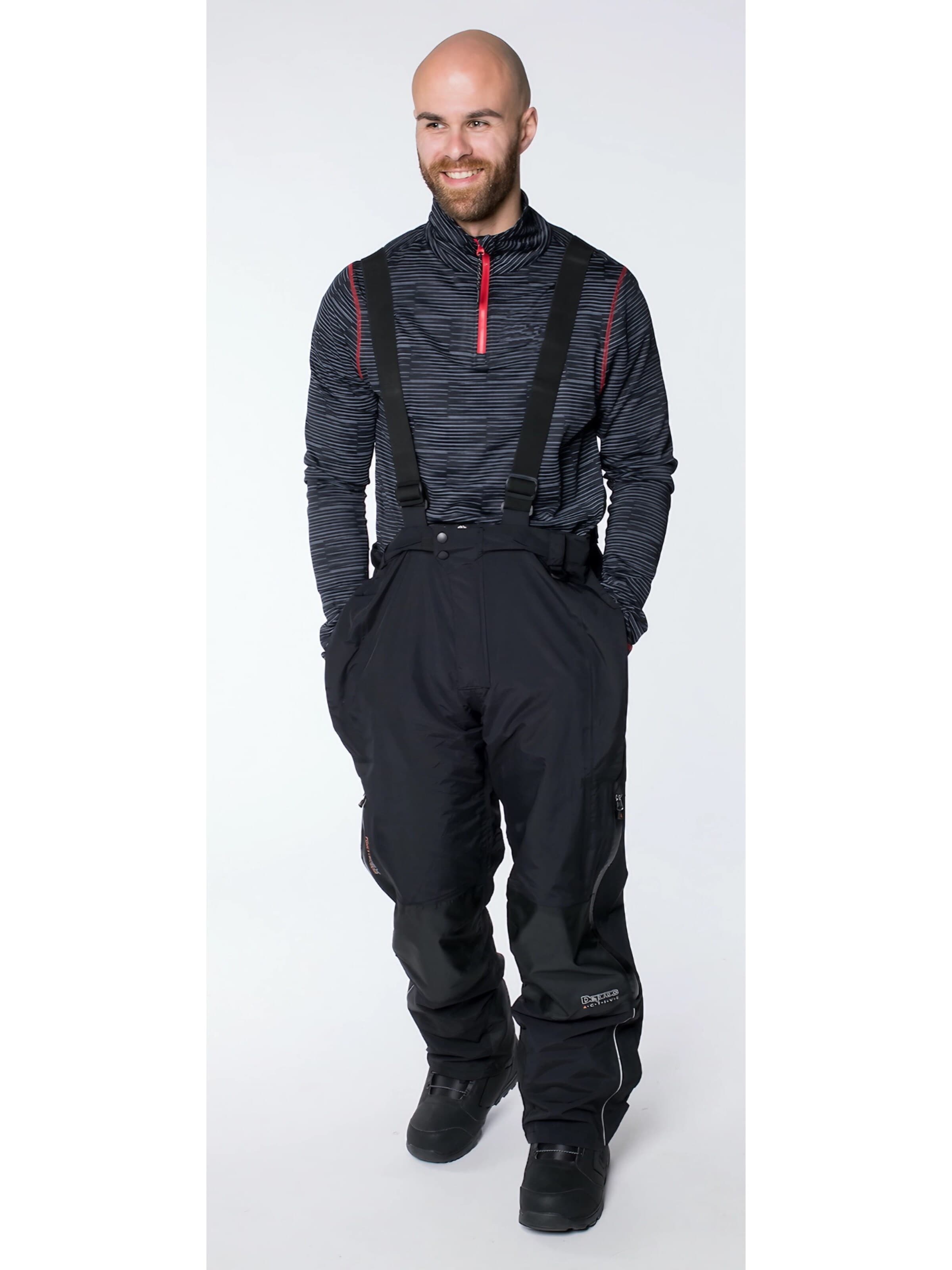 regular Pantaloni funzionali 'SPITZBERGEN MEN II' di deproc in nero: frontale
