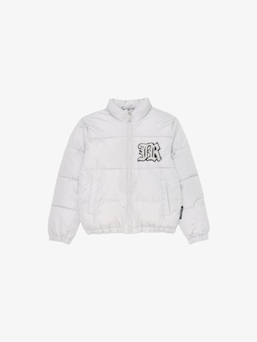 John Richmond Winterjacke 'Baple' in Grau: Vorderseite