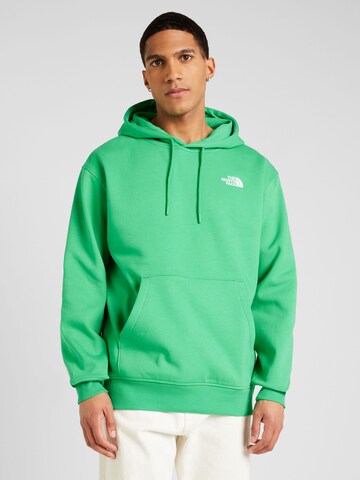 Bluză de molton 'Essential' de la THE NORTH FACE pe verde: față