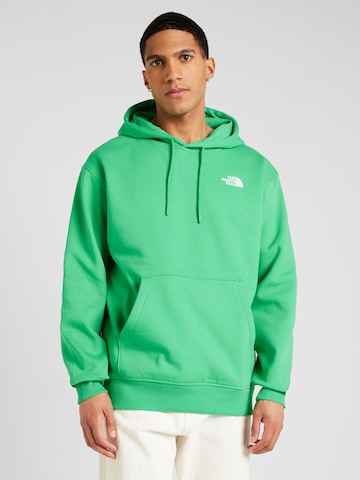 THE NORTH FACE Μπλούζα φούτερ 'Essential' σε πράσινο: μπροστά