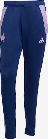 ADIDAS PERFORMANCE - Skinny Pantalón deportivo 'Frankreich' en azul: frente