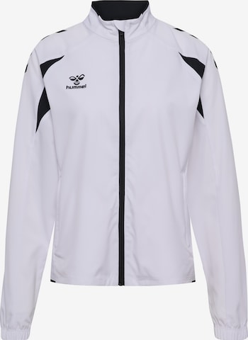 Veste de survêtement Hummel en blanc : devant