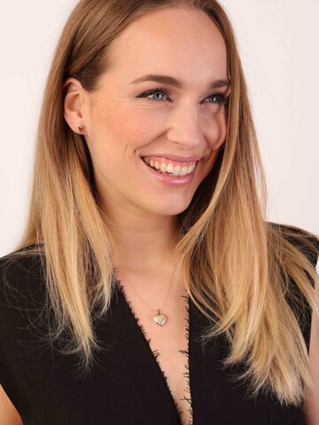 Boucles d'oreilles Lucardi en or : devant