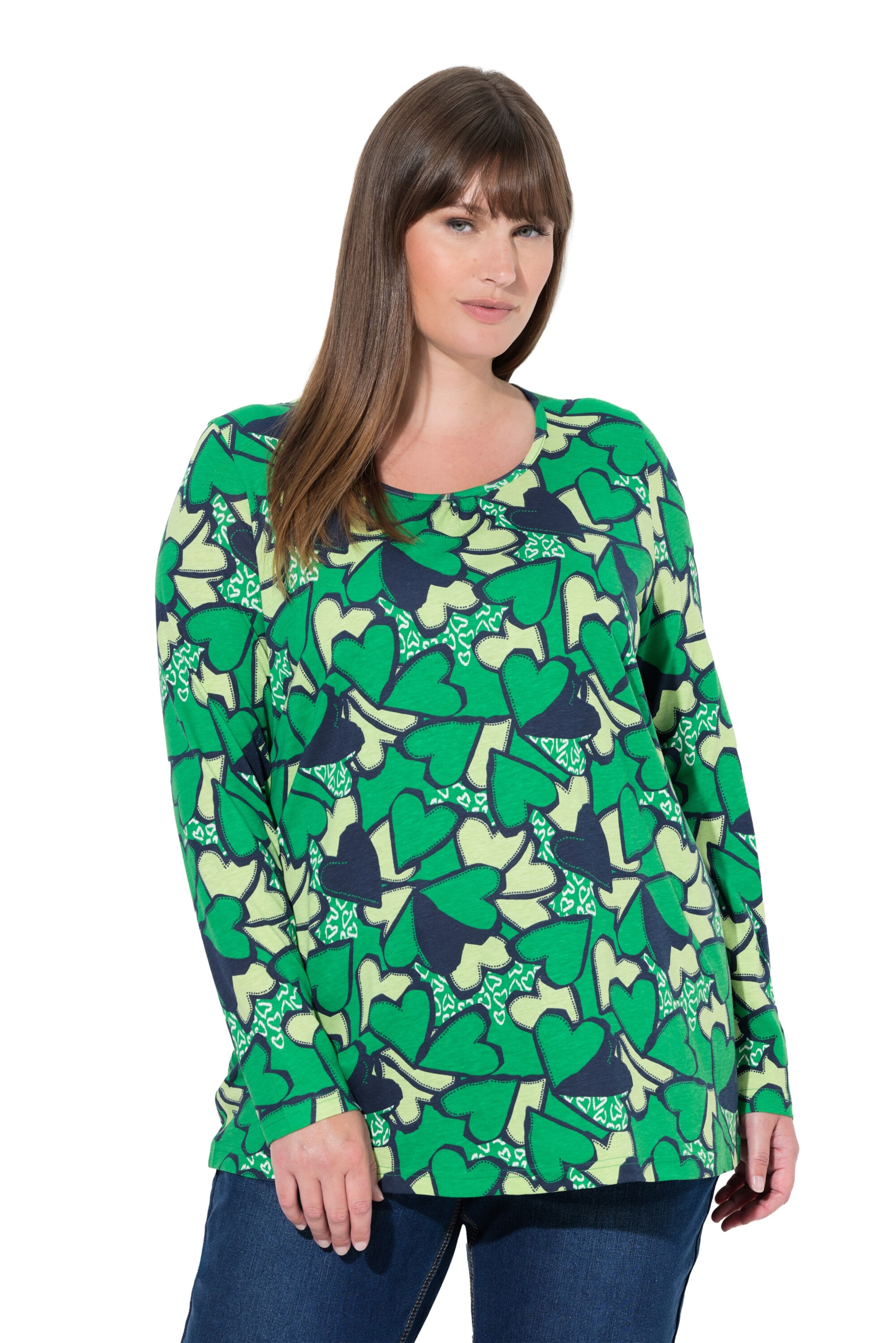 Ulla Popken Shirt in Green: front