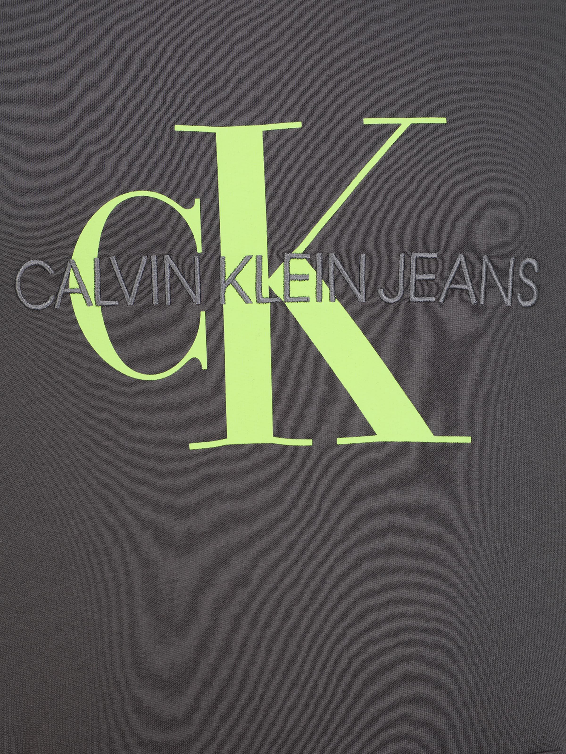 Männer Große Größen Calvin Klein Jeans Plus Sweatshirt in Dunkelgrau - OE65378