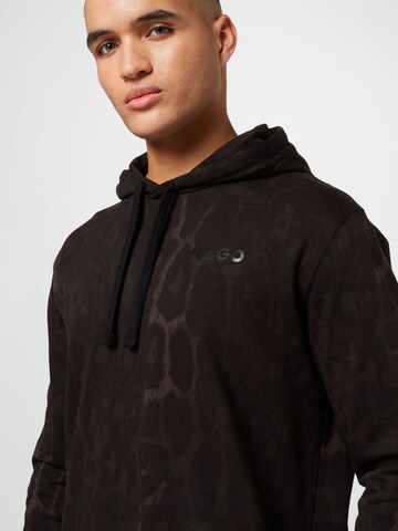 HUGO - Sweatshirt 'Dag' em preto