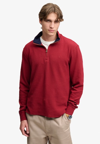 Superdry & CoSweater majica - crvena boja: prednji dio