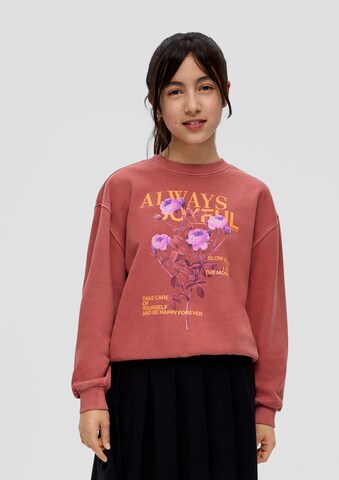 s.Oliver Sweatshirt i röd: framsida