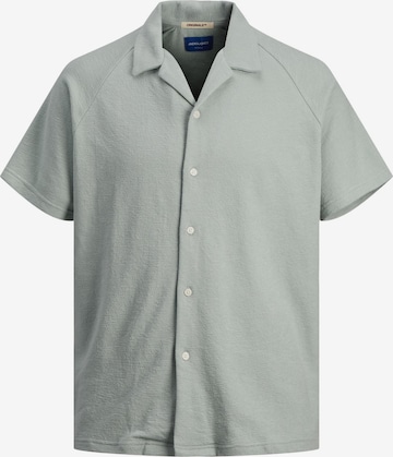 JACK & JONES Button Up Shirt in Grey: front