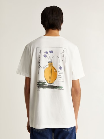 Scalpers T-shirt 'Flower' i vit