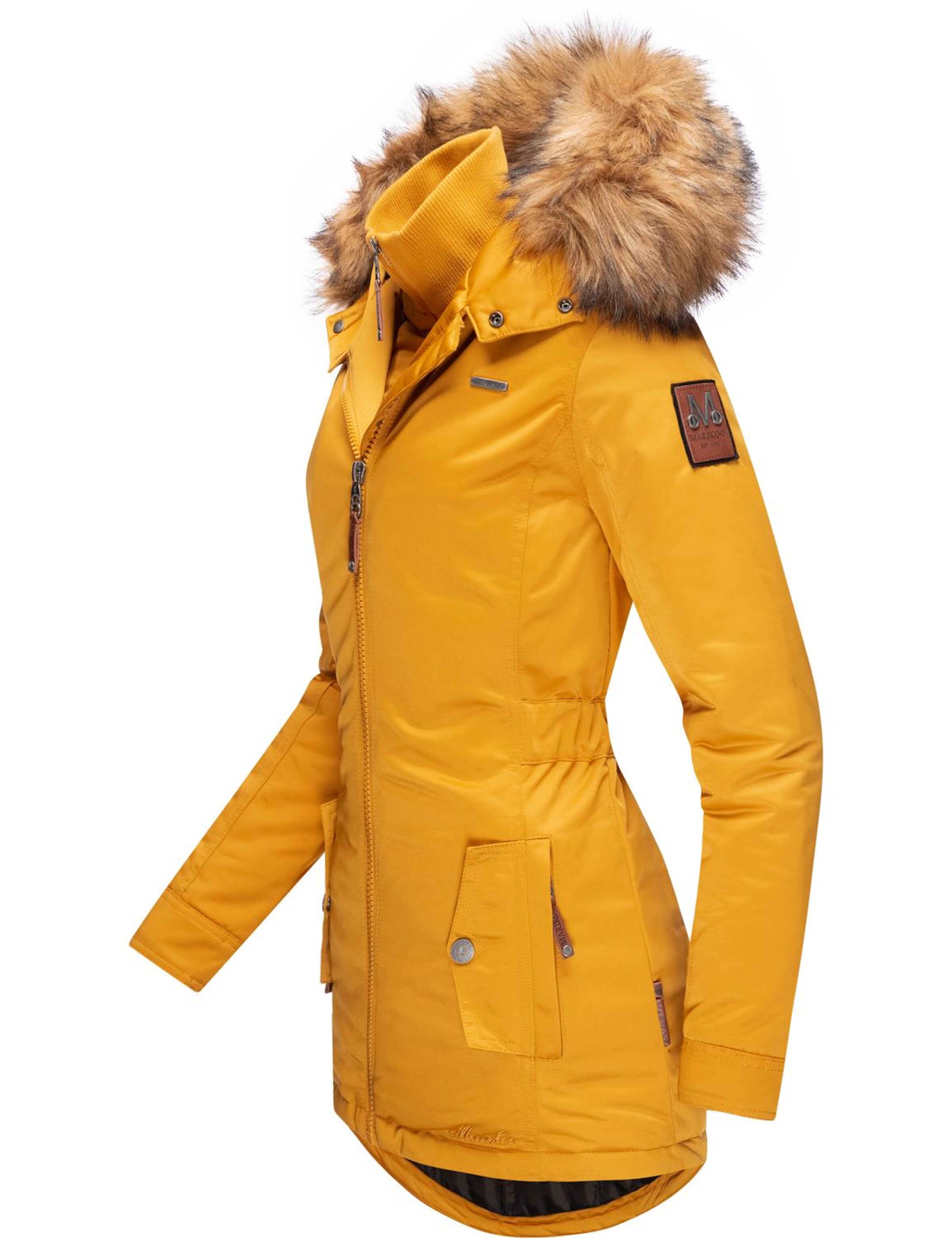 MARIKOO Winter coat 'Sanakoo' in Yellow